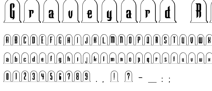 Graveyard Regular font